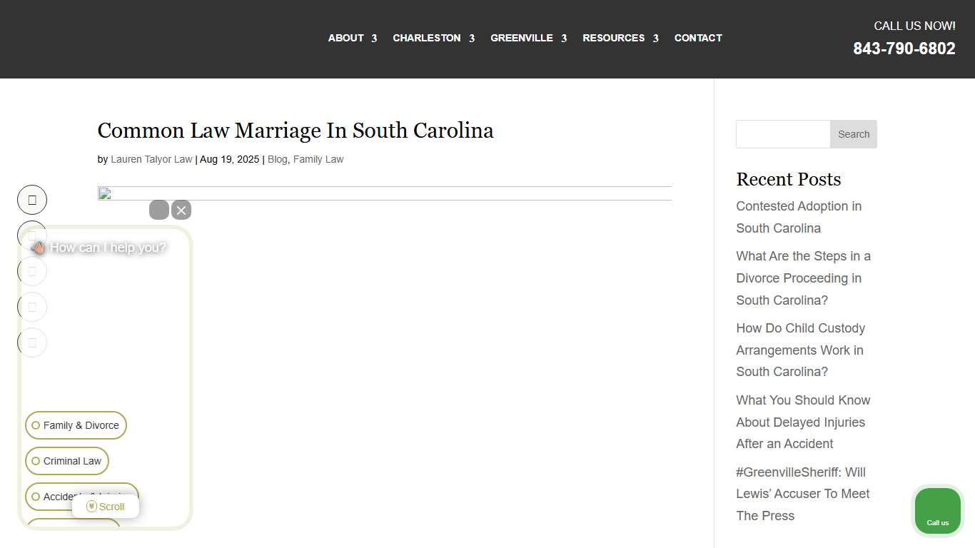 What is Common Law Marriage in South Carolina?